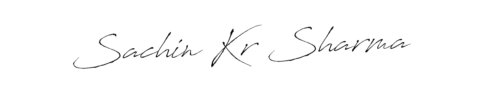 Use a signature maker to create a handwritten signature online. With this signature software, you can design (Antro_Vectra) your own signature for name Sachin Kr Sharma. Sachin Kr Sharma signature style 6 images and pictures png