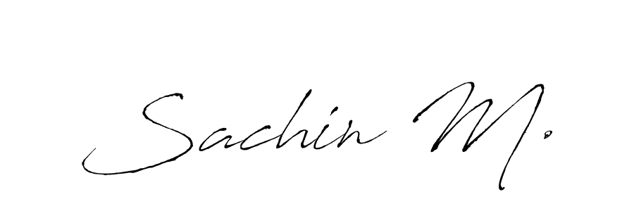 Make a beautiful signature design for name Sachin M.. Use this online signature maker to create a handwritten signature for free. Sachin M. signature style 6 images and pictures png