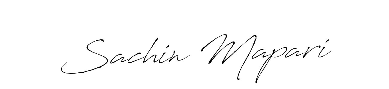 Sachin Mapari stylish signature style. Best Handwritten Sign (Antro_Vectra) for my name. Handwritten Signature Collection Ideas for my name Sachin Mapari. Sachin Mapari signature style 6 images and pictures png