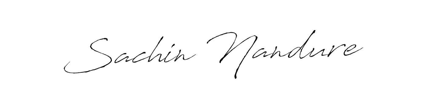 Make a beautiful signature design for name Sachin Nandure. With this signature (Antro_Vectra) style, you can create a handwritten signature for free. Sachin Nandure signature style 6 images and pictures png