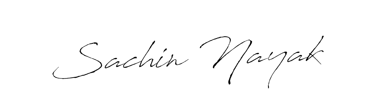 Sachin Nayak stylish signature style. Best Handwritten Sign (Antro_Vectra) for my name. Handwritten Signature Collection Ideas for my name Sachin Nayak. Sachin Nayak signature style 6 images and pictures png