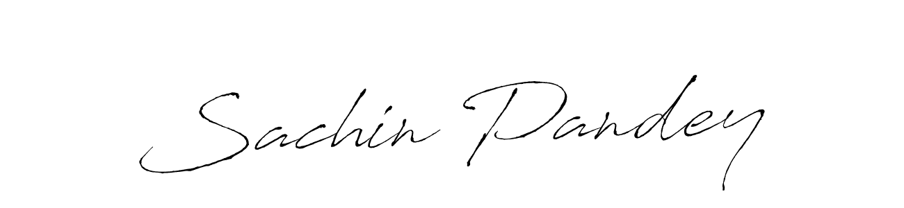 Use a signature maker to create a handwritten signature online. With this signature software, you can design (Antro_Vectra) your own signature for name Sachin Pandey. Sachin Pandey signature style 6 images and pictures png