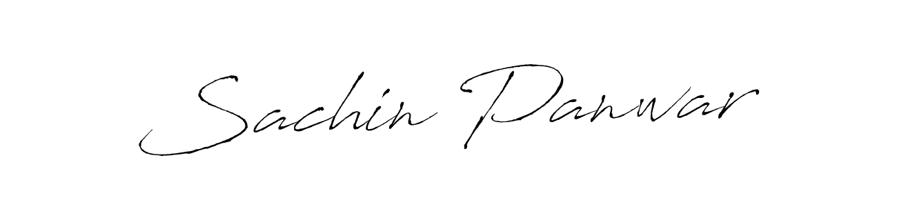 Use a signature maker to create a handwritten signature online. With this signature software, you can design (Antro_Vectra) your own signature for name Sachin Panwar. Sachin Panwar signature style 6 images and pictures png