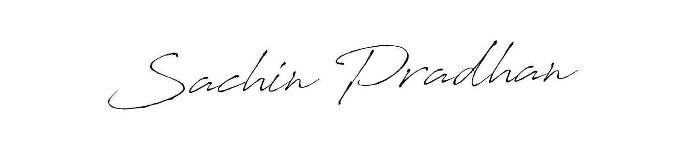 Create a beautiful signature design for name Sachin Pradhan. With this signature (Antro_Vectra) fonts, you can make a handwritten signature for free. Sachin Pradhan signature style 6 images and pictures png