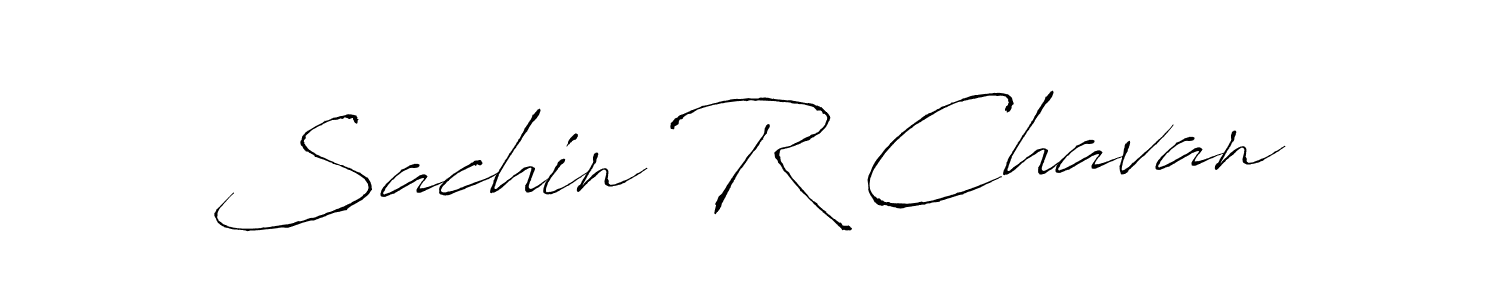 How to make Sachin R Chavan name signature. Use Antro_Vectra style for creating short signs online. This is the latest handwritten sign. Sachin R Chavan signature style 6 images and pictures png