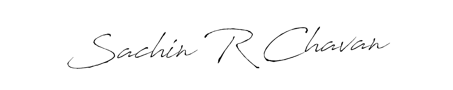 How to make Sachin R Chavan name signature. Use Antro_Vectra style for creating short signs online. This is the latest handwritten sign. Sachin R Chavan signature style 6 images and pictures png