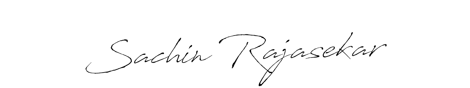 How to make Sachin Rajasekar name signature. Use Antro_Vectra style for creating short signs online. This is the latest handwritten sign. Sachin Rajasekar signature style 6 images and pictures png