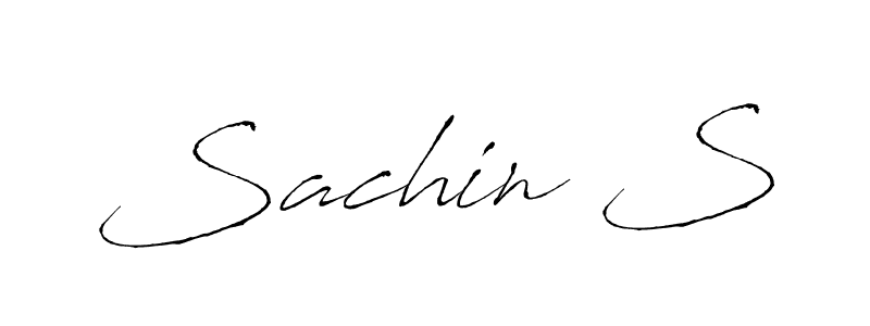 Design your own signature with our free online signature maker. With this signature software, you can create a handwritten (Antro_Vectra) signature for name Sachin S. Sachin S signature style 6 images and pictures png