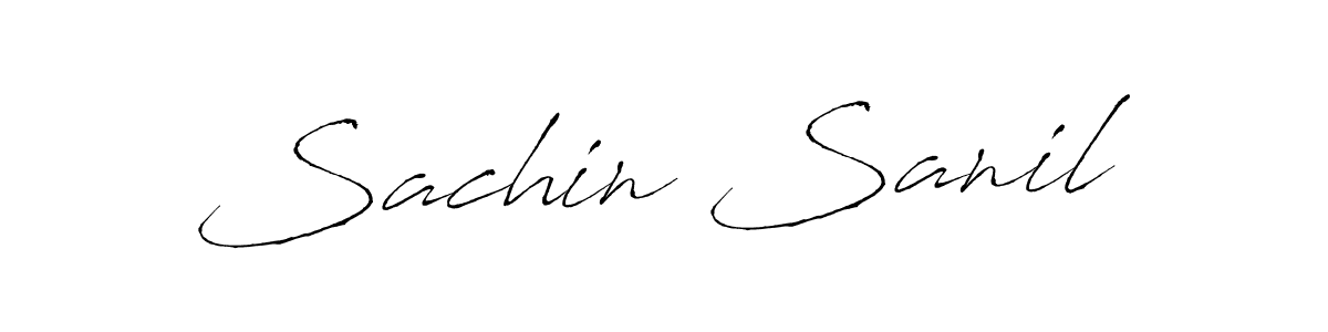 It looks lik you need a new signature style for name Sachin Sanil. Design unique handwritten (Antro_Vectra) signature with our free signature maker in just a few clicks. Sachin Sanil signature style 6 images and pictures png