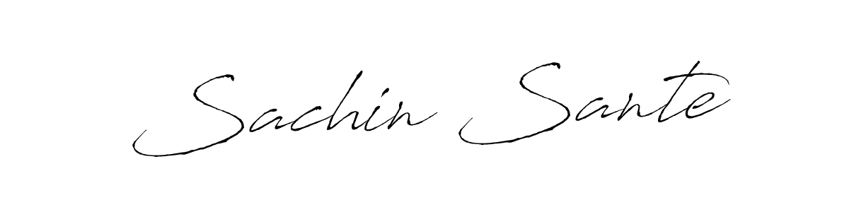 Make a beautiful signature design for name Sachin Sante. With this signature (Antro_Vectra) style, you can create a handwritten signature for free. Sachin Sante signature style 6 images and pictures png