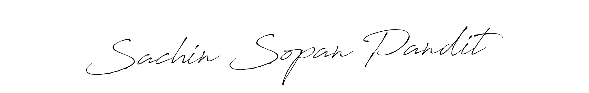 Make a beautiful signature design for name Sachin Sopan Pandit. With this signature (Antro_Vectra) style, you can create a handwritten signature for free. Sachin Sopan Pandit signature style 6 images and pictures png