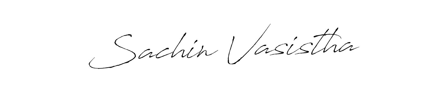 Create a beautiful signature design for name Sachin Vasistha. With this signature (Antro_Vectra) fonts, you can make a handwritten signature for free. Sachin Vasistha signature style 6 images and pictures png