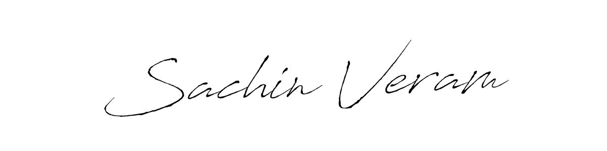 This is the best signature style for the Sachin Veram name. Also you like these signature font (Antro_Vectra). Mix name signature. Sachin Veram signature style 6 images and pictures png