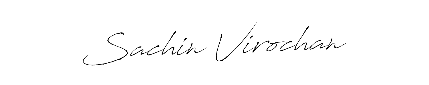 How to make Sachin Virochan signature? Antro_Vectra is a professional autograph style. Create handwritten signature for Sachin Virochan name. Sachin Virochan signature style 6 images and pictures png
