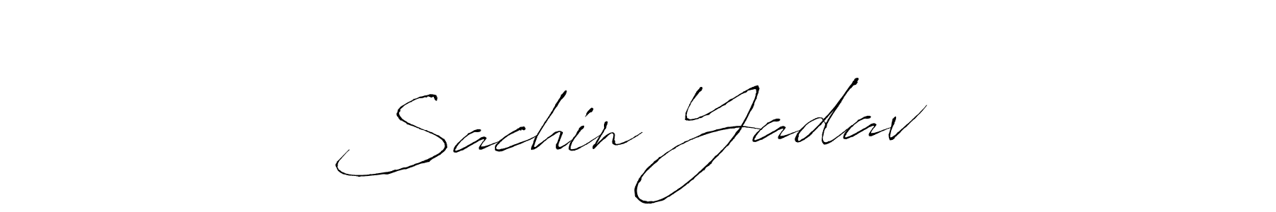 Antro_Vectra is a professional signature style that is perfect for those who want to add a touch of class to their signature. It is also a great choice for those who want to make their signature more unique. Get Sachin Yadav❤️ name to fancy signature for free. Sachin Yadav❤️ signature style 6 images and pictures png