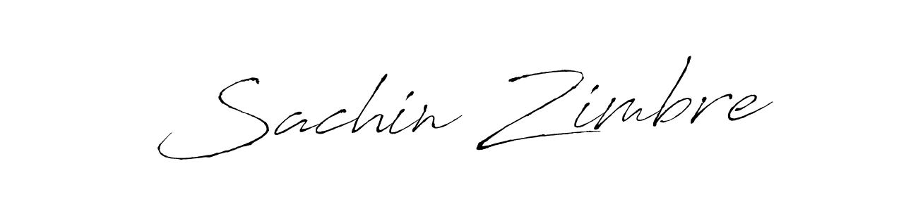 Sachin Zimbre stylish signature style. Best Handwritten Sign (Antro_Vectra) for my name. Handwritten Signature Collection Ideas for my name Sachin Zimbre. Sachin Zimbre signature style 6 images and pictures png