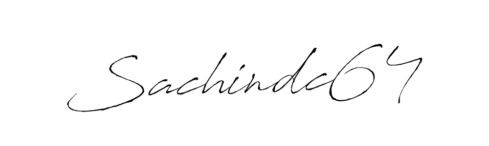 Sachindc64 stylish signature style. Best Handwritten Sign (Antro_Vectra) for my name. Handwritten Signature Collection Ideas for my name Sachindc64. Sachindc64 signature style 6 images and pictures png