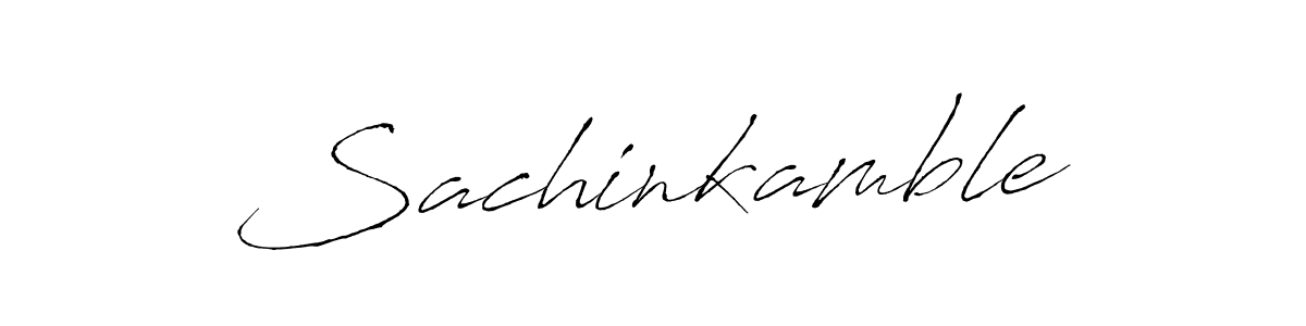 Sachinkamble stylish signature style. Best Handwritten Sign (Antro_Vectra) for my name. Handwritten Signature Collection Ideas for my name Sachinkamble. Sachinkamble signature style 6 images and pictures png