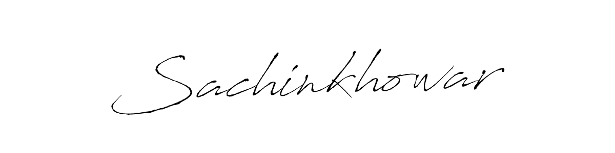 How to make Sachinkhowar name signature. Use Antro_Vectra style for creating short signs online. This is the latest handwritten sign. Sachinkhowar signature style 6 images and pictures png