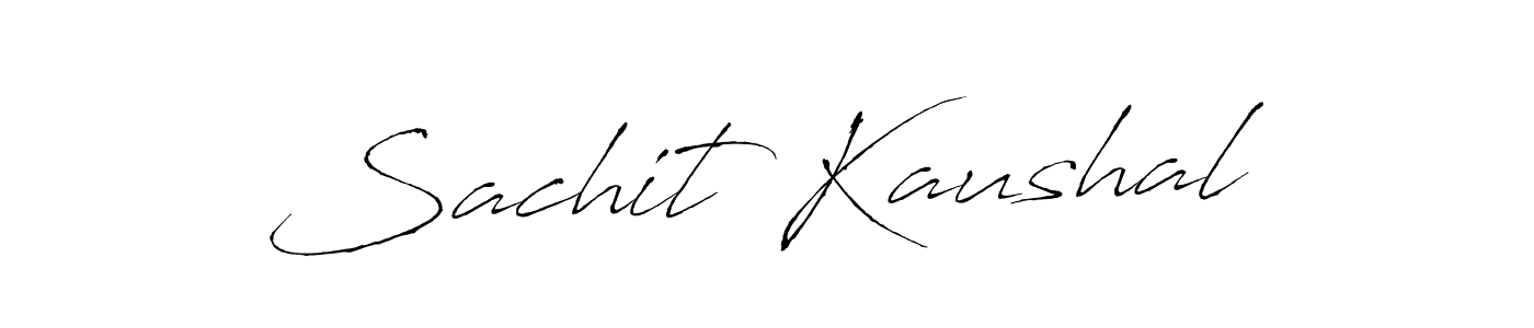 You should practise on your own different ways (Antro_Vectra) to write your name (Sachit Kaushal) in signature. don't let someone else do it for you. Sachit Kaushal signature style 6 images and pictures png