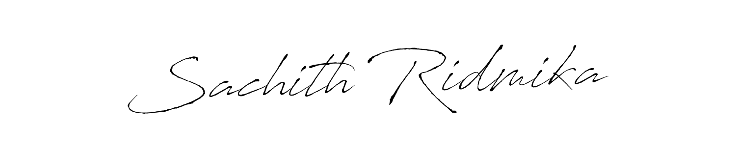 How to make Sachith Ridmika signature? Antro_Vectra is a professional autograph style. Create handwritten signature for Sachith Ridmika name. Sachith Ridmika signature style 6 images and pictures png