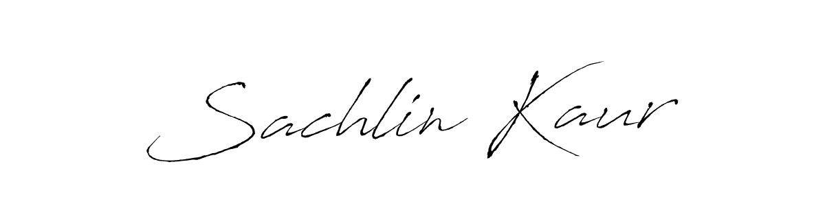 Sachlin Kaur stylish signature style. Best Handwritten Sign (Antro_Vectra) for my name. Handwritten Signature Collection Ideas for my name Sachlin Kaur. Sachlin Kaur signature style 6 images and pictures png