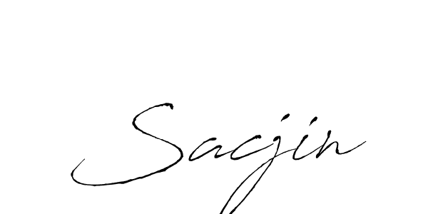 Create a beautiful signature design for name Sacjin. With this signature (Antro_Vectra) fonts, you can make a handwritten signature for free. Sacjin signature style 6 images and pictures png