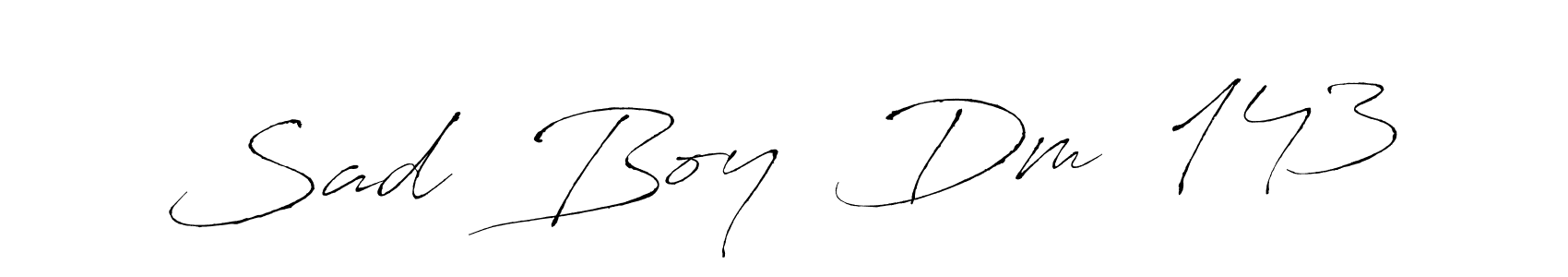 Similarly Antro_Vectra is the best handwritten signature design. Signature creator online .You can use it as an online autograph creator for name Sad  Boy  Dm  143. Sad  Boy  Dm  143 signature style 6 images and pictures png