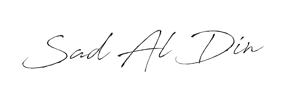 This is the best signature style for the Sad Al Din name. Also you like these signature font (Antro_Vectra). Mix name signature. Sad Al Din signature style 6 images and pictures png