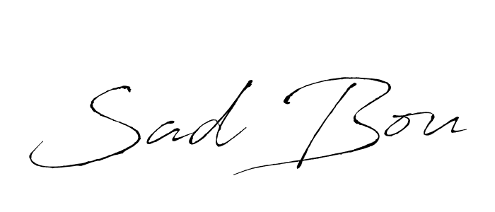 Also we have Sad Bou name is the best signature style. Create professional handwritten signature collection using Antro_Vectra autograph style. Sad Bou signature style 6 images and pictures png