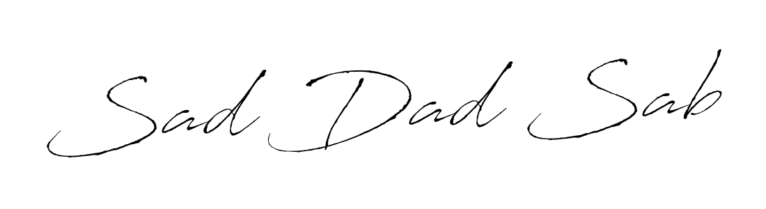 Sad Dad Sab stylish signature style. Best Handwritten Sign (Antro_Vectra) for my name. Handwritten Signature Collection Ideas for my name Sad Dad Sab. Sad Dad Sab signature style 6 images and pictures png