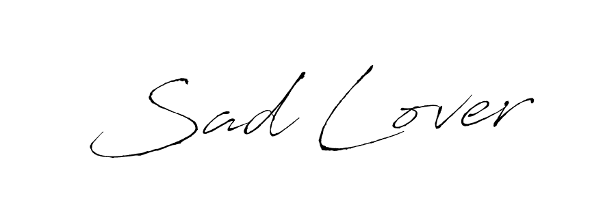 Sad Lover stylish signature style. Best Handwritten Sign (Antro_Vectra) for my name. Handwritten Signature Collection Ideas for my name Sad Lover. Sad Lover signature style 6 images and pictures png