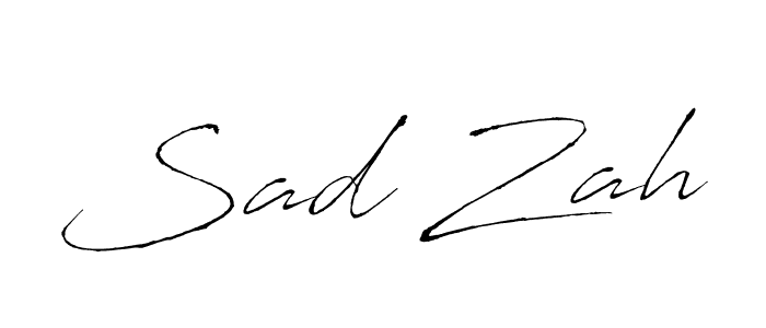 Once you've used our free online signature maker to create your best signature Antro_Vectra style, it's time to enjoy all of the benefits that Sad Zah name signing documents. Sad Zah signature style 6 images and pictures png