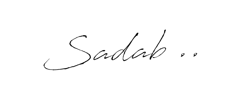 How to make Sadab .. name signature. Use Antro_Vectra style for creating short signs online. This is the latest handwritten sign. Sadab .. signature style 6 images and pictures png