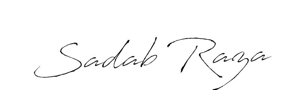 Design your own signature with our free online signature maker. With this signature software, you can create a handwritten (Antro_Vectra) signature for name Sadab Raza. Sadab Raza signature style 6 images and pictures png