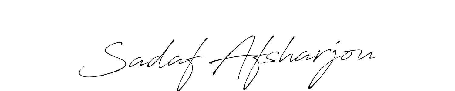 The best way (Antro_Vectra) to make a short signature is to pick only two or three words in your name. The name Sadaf Afsharjou include a total of six letters. For converting this name. Sadaf Afsharjou signature style 6 images and pictures png