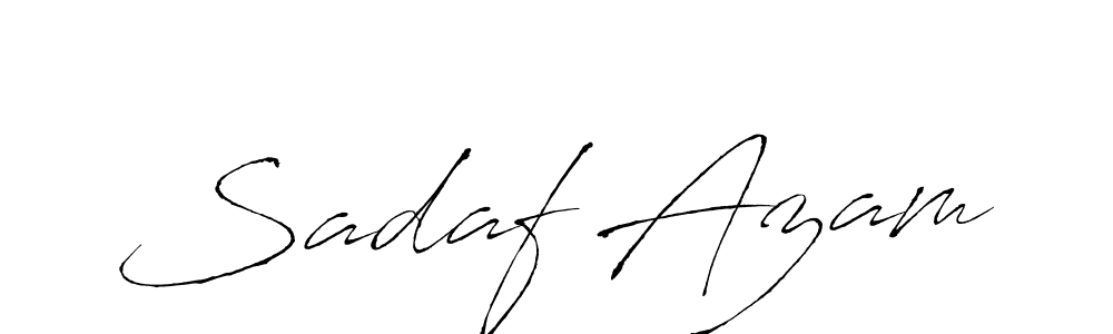 Sadaf Azam stylish signature style. Best Handwritten Sign (Antro_Vectra) for my name. Handwritten Signature Collection Ideas for my name Sadaf Azam. Sadaf Azam signature style 6 images and pictures png
