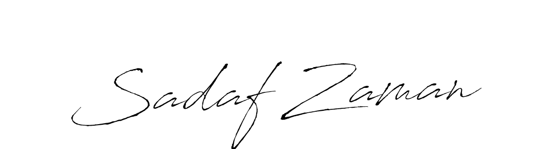 Sadaf Zaman stylish signature style. Best Handwritten Sign (Antro_Vectra) for my name. Handwritten Signature Collection Ideas for my name Sadaf Zaman. Sadaf Zaman signature style 6 images and pictures png