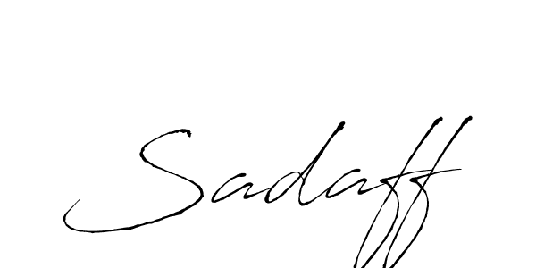 Create a beautiful signature design for name Sadaff. With this signature (Antro_Vectra) fonts, you can make a handwritten signature for free. Sadaff signature style 6 images and pictures png