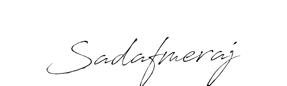 Design your own signature with our free online signature maker. With this signature software, you can create a handwritten (Antro_Vectra) signature for name Sadafmeraj. Sadafmeraj signature style 6 images and pictures png