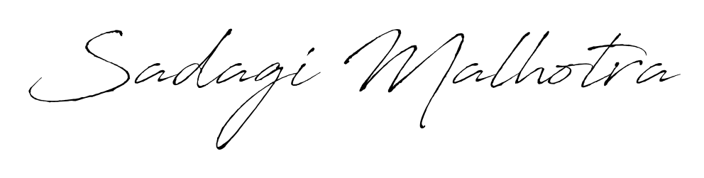 Try this chic Sadagi Malhotra handwritten sign style. Using Antro_Vectra font elements, it gives your name a sleek, memorable identity. Sadagi Malhotra signature style 6 images and pictures png