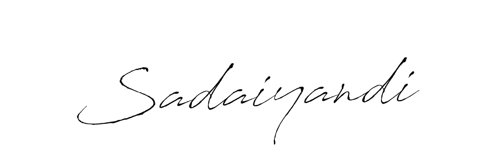 How to make Sadaiyandi name signature. Use Antro_Vectra style for creating short signs online. This is the latest handwritten sign. Sadaiyandi signature style 6 images and pictures png