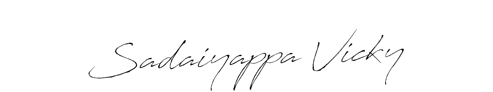 Design your own signature with our free online signature maker. With this signature software, you can create a handwritten (Antro_Vectra) signature for name Sadaiyappa Vicky. Sadaiyappa Vicky signature style 6 images and pictures png