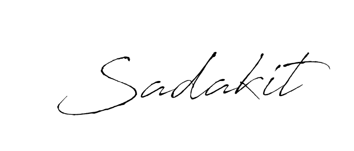 Sadakit stylish signature style. Best Handwritten Sign (Antro_Vectra) for my name. Handwritten Signature Collection Ideas for my name Sadakit. Sadakit signature style 6 images and pictures png