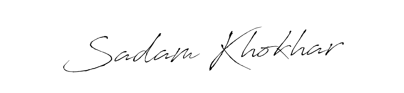 Best and Professional Signature Style for Sadam Khokhar. Antro_Vectra Best Signature Style Collection. Sadam Khokhar signature style 6 images and pictures png