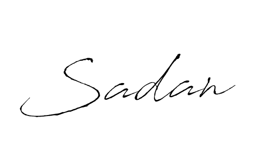 Design your own signature with our free online signature maker. With this signature software, you can create a handwritten (Antro_Vectra) signature for name Sadan. Sadan signature style 6 images and pictures png