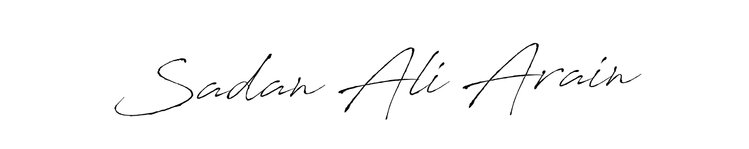 Make a beautiful signature design for name Sadan Ali Arain. Use this online signature maker to create a handwritten signature for free. Sadan Ali Arain signature style 6 images and pictures png