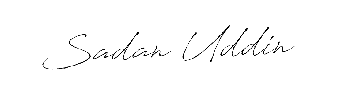 Also we have Sadan Uddin name is the best signature style. Create professional handwritten signature collection using Antro_Vectra autograph style. Sadan Uddin signature style 6 images and pictures png