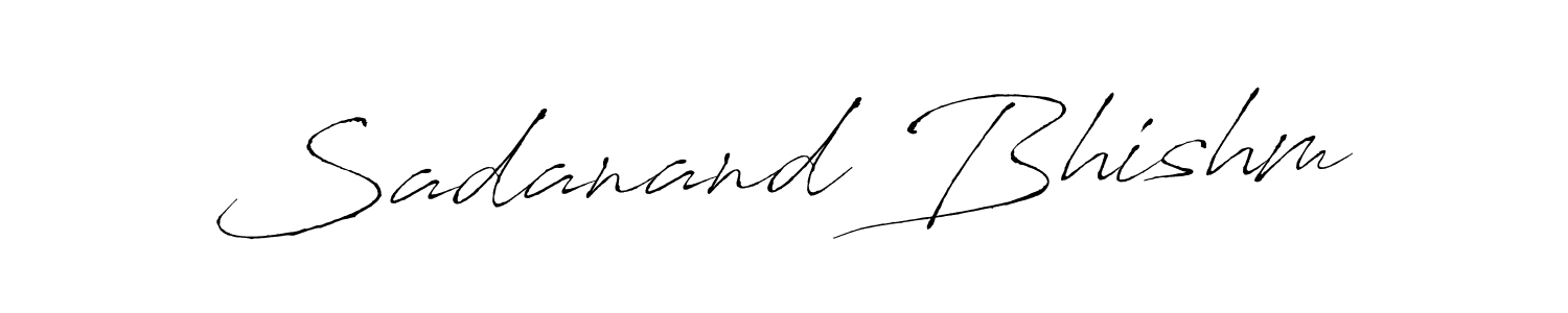 This is the best signature style for the Sadanand Bhishm name. Also you like these signature font (Antro_Vectra). Mix name signature. Sadanand Bhishm signature style 6 images and pictures png