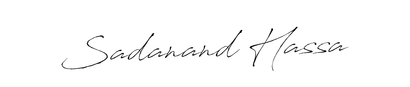 Design your own signature with our free online signature maker. With this signature software, you can create a handwritten (Antro_Vectra) signature for name Sadanand Hassa. Sadanand Hassa signature style 6 images and pictures png